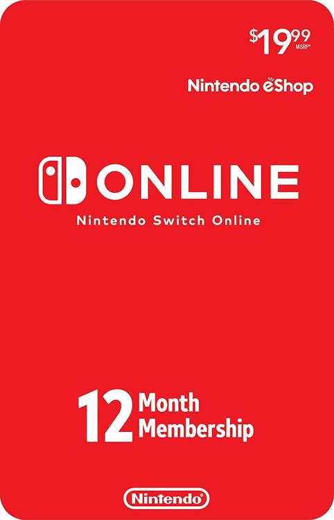 12 MONTH MEMBERSHIP - Nintendo Switch ACCESSORIES