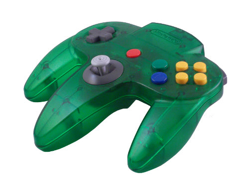 OFFICIAL CONTROLLER N64 - JUNGLE GREEN (used) - N64 CONTROLLERS