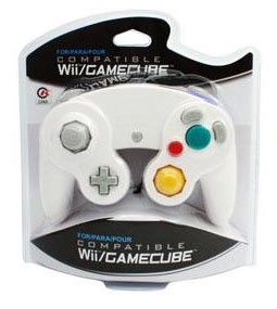 WII / GAMECUBE CIRKA CONTROLLER WHITE - GAMECUBE CONTROLLERS
