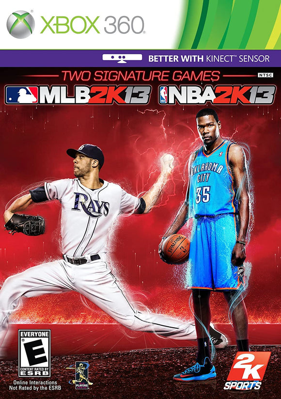 2K SPORTS COMBO PACK - MLB 2K13, NBA 2K13 (new) - Xbox 360 GAMES