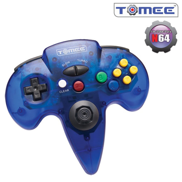 CONTROLLER N64 (TOMEE) - CLEAR BLUE - N64 CONTROLLERS