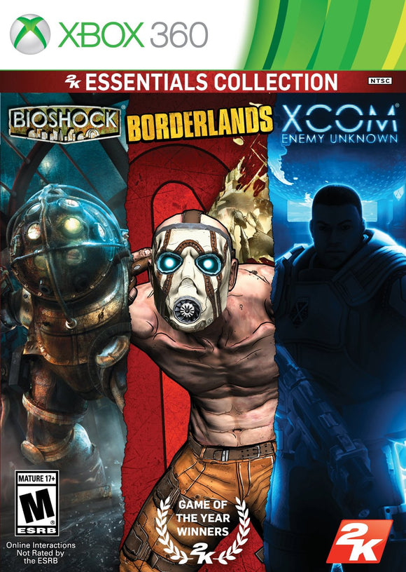 2K ESSENTIALS COLLECTION - BIOSHOCK, BORDERLANDS, XCOM (new) - Xbox 360 GAMES