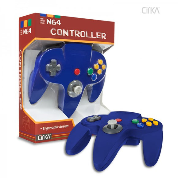 BLUE N64 CONTROLLER (CIRKA) - (new) - N64 CONTROLLERS
