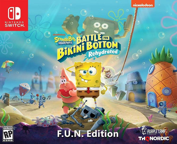 SPONGEBOB SQUAREPANTS BATTLE FRO BIKINI BOTTOM REHYDRATED (used) - Nintendo Switch GAMES