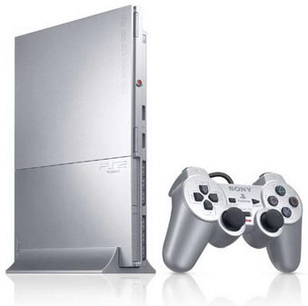 PLAYSTATION 2 SLIM SILVER - Retro PLAYSTATION 2