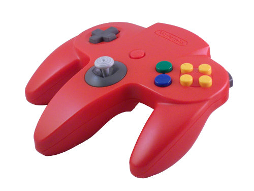 OFFICIAL CONTROLLER N64 - RED (used) - N64 CONTROLLERS