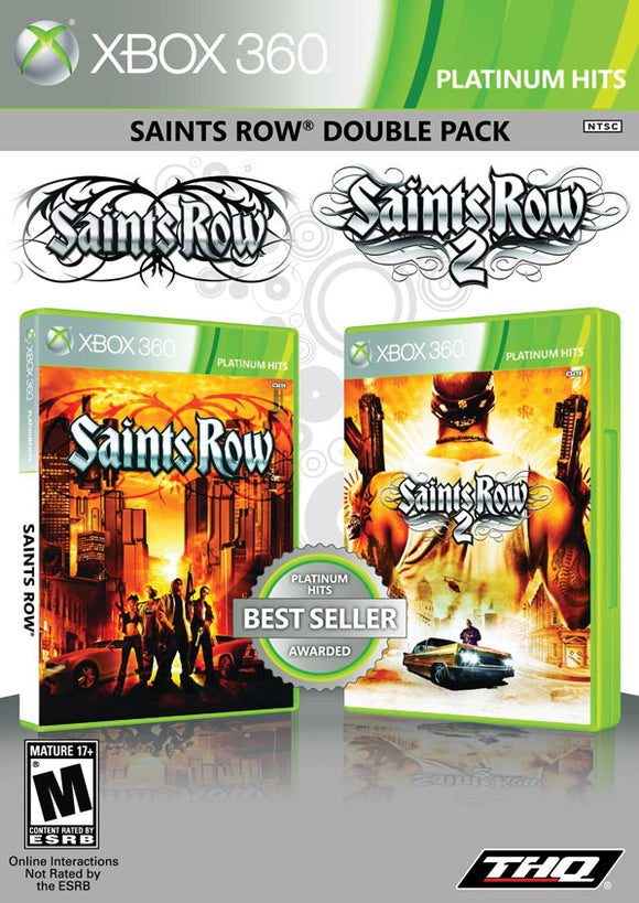 SAINTS ROW PLATINUM 2-PACK (used) - Xbox 360 GAMES