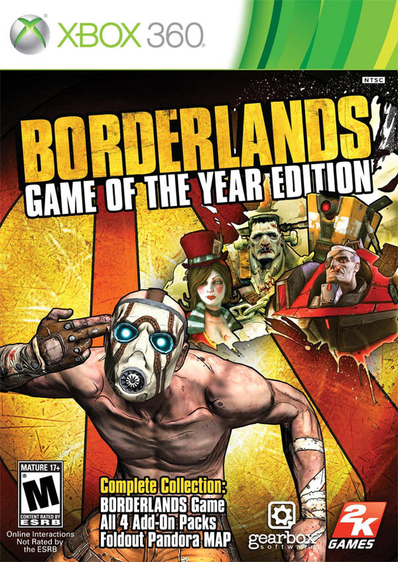 BORDERLANDS - GAME OF THE YEAR EDITION (used) - Xbox 360 GAMES
