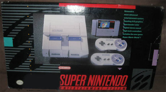 SUPER NINTENDO ENTERTAINEMENT SYSTEM - MARIO WORLD BUNDLE (used) - Retro SUPER NINTENDO