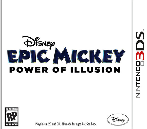 EPIC MICKEY POWER OF ILLUSION - Nintendo 3DS GAMES
