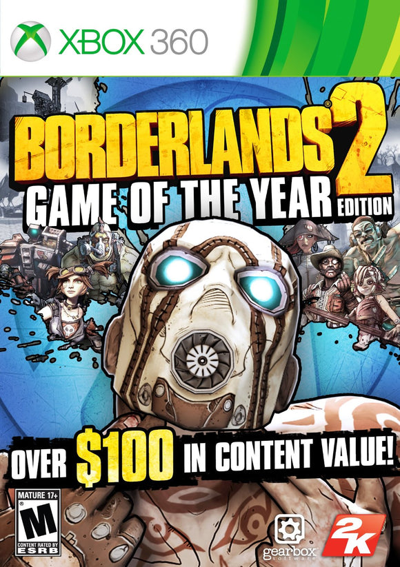 BORDERLANDS 2 - GAME OF THE YEAR EDITION (used) - Xbox 360 GAMES