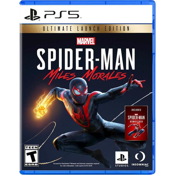 MARVEL'S SPIDER-MAN MILES MORALES ULTIMATE LAUNCH EDITION - PlayStation 5 GAMES