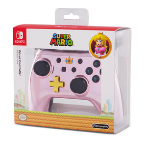 PRINCESS PEACH SWITCH WIREED CONTROLLER CHROME - Nintendo Switch CONTROLLERS
