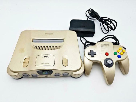 NINTENDO 64 GOLD EDITION JAP/US (used) - Retro NINTENDO 64