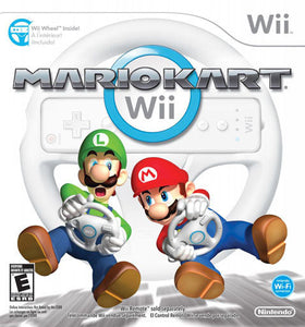 MARIO KART WII WITH WHEEL - Wii GAMES