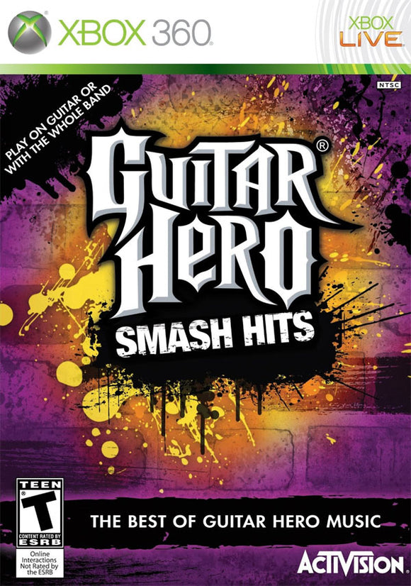 GUITAR HERO SMASH HITS (used) - Xbox 360 GAMES