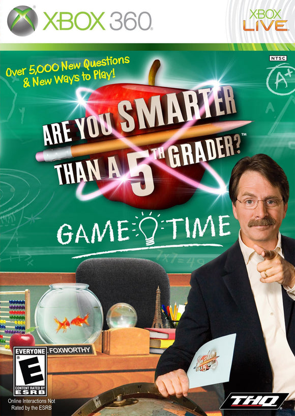 ARE YOU SMARTER THAN A FIFTH GRADER GAME TIME - Xbox 360 GAMES