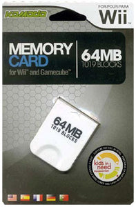 64MB MEMORY CARD [1019 BLOCKS] - GAMECUBE ACCESSORIES