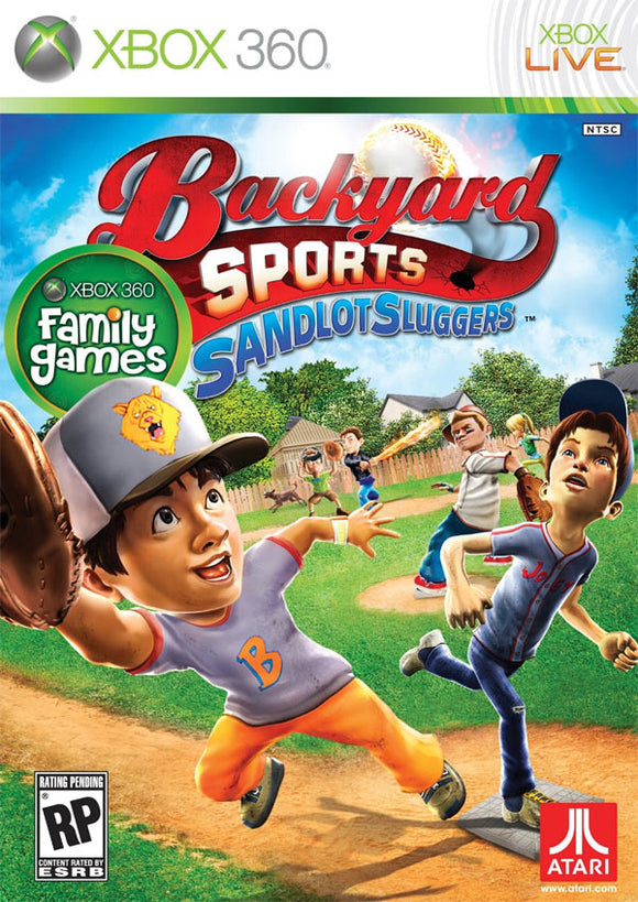 BACKYARD SPORTS SANDLOT SLUGGERS - Xbox 360 GAMES