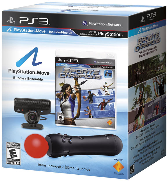 PLAYSTATION MOVE BUNDLE - CHAMPIONS (used) - PlayStation GAME – Back in The Game Video Games