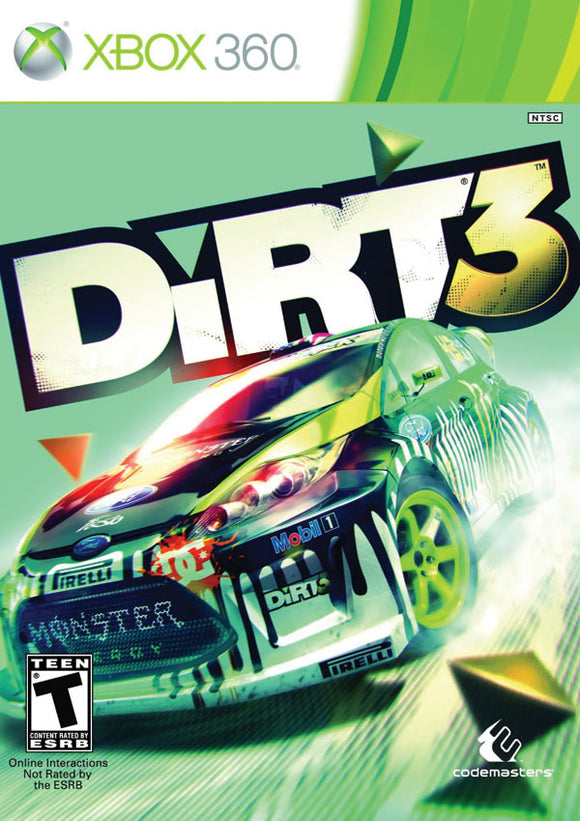 DIRT 3 (ONLINE PASS) (used) - Xbox 360 GAMES
