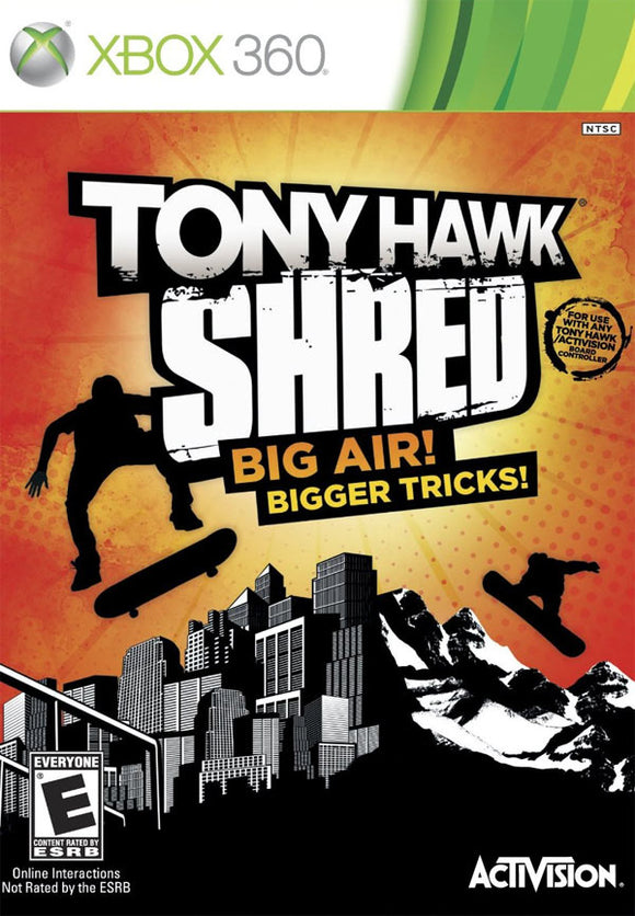 TONY HAWK SHRED (GAME ONLY) - Xbox 360 GAMES