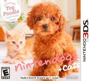 NINTENDOGS + CATS TOY POODLE AND NEW FRIENDS (used) - Nintendo 3DS GAMES