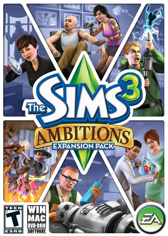 SIMS 3 AMBITIONS - EXTENSION PACK - PC GAMES