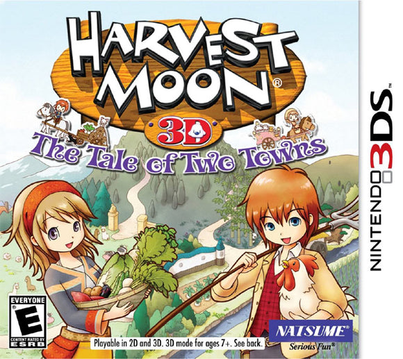 HARVEST MOON 3D THE TALE OF TWO TOWNS (used) - Nintendo 3DS GAMES