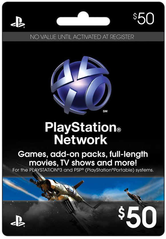 PLAYSTATION STORE GIFT CARD - $50 (new) - Game Card PS3/PS4/PSV