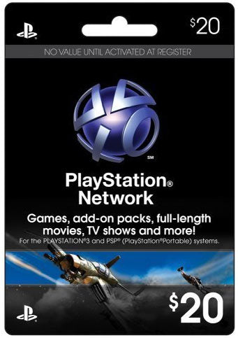 PLAYSTATION STORE GIFT CARD - $20 (new) - Game Card PS3/PS4/PSV