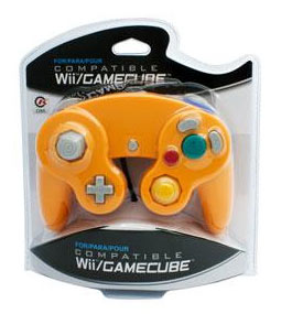 CONTROLLER WIRED - ORANGE (TTX) (used) - GAMECUBE CONTROLLERS
