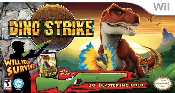 DINO STRIKE W/ GREEN GUN - Wii GAMES