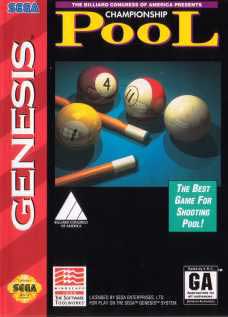 CHAMPIONSHIP POOL (used) - Retro SEGA GENESIS