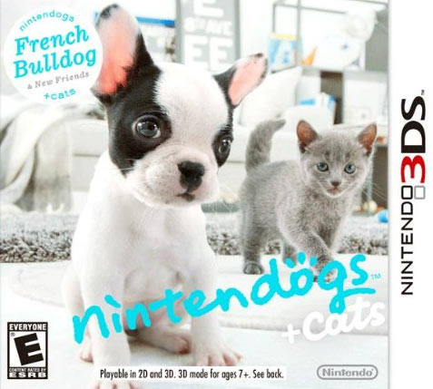 NINTENDOGS + CATS FRENCH BULLDOG AND NEW FRIENDS (used) - Nintendo 3DS GAMES