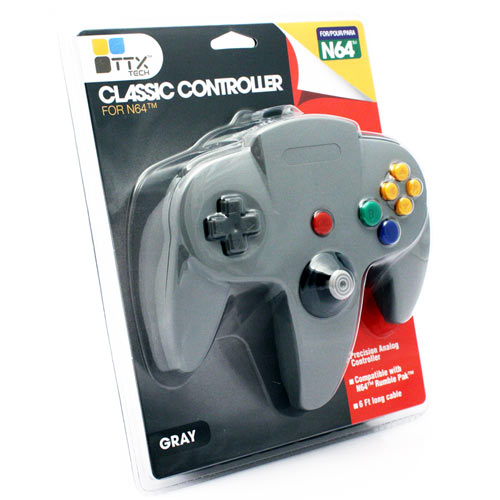 CONTROLLER N64 (TTX TECH) - GREY - N64 CONTROLLERS