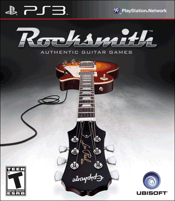ROCKSMITH WITH GUITAR CABLE (used) - PlayStation 3 GAMES