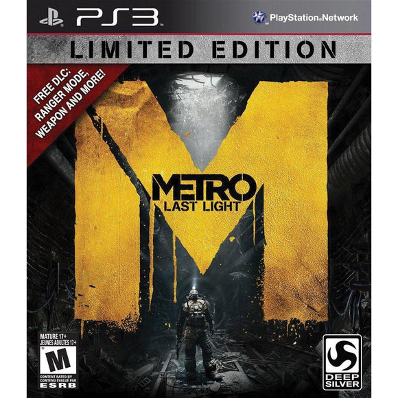 METRO LAST LIGHT - LIMITED EDITION - PlayStation 3 GAMES