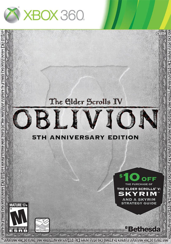 ELDER SCROLLS IV OBLIVION 5TH ANNIVERSARY - Xbox 360 GAMES