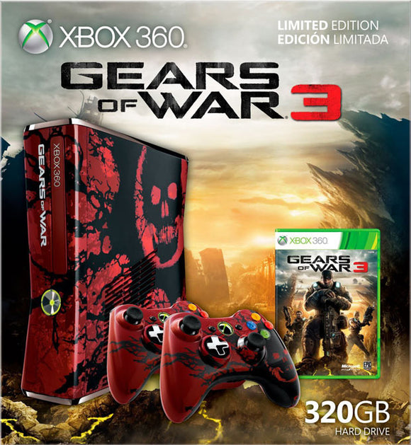 X360 MODEL 2 GOW3 - 320GB GEARS OF WAR 3 LIMITED EDITION BUNDLE (used) - Xbox 360 System