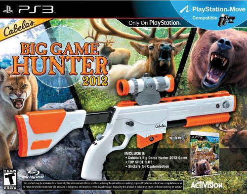CABELAS BIG GAME HUNTER 2012 WITH GUN - PlayStation 3 GAMES
