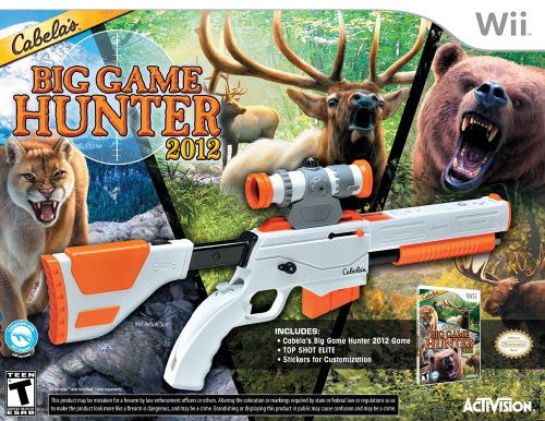 CABELAS BIG GAME HUNTER 2012 WITH GUN - Wii GAMES