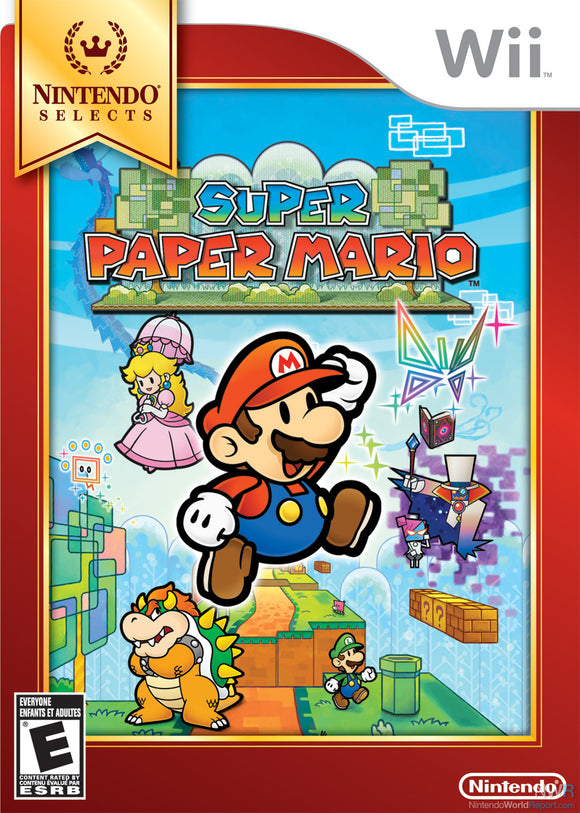 SUPER PAPER MARIO NINTENDO SELECTS - Wii GAMES
