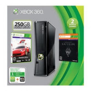 X360 MODEL 2 BLACK - 250GB - FORZA AND SKYRM BUNDLE - Xbox 360 System