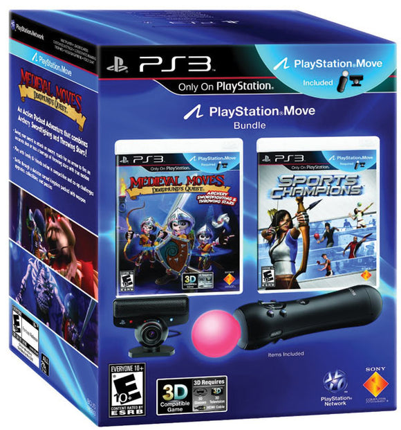 SPORTS CHAMPIONS & MEDIEVAL MOVES BUNDLE (used) - PlayStation 3 GAMES