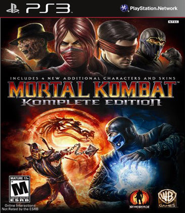 MORTAL KOMBAT KOMPLETE ED (ONLINE PASS) (new) - PlayStation 3 GAMES – Back  in The Game Video Games