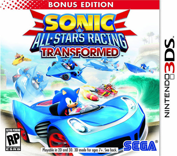 SONIC & ALL-STAR RACING TRANSFORMED - Nintendo 3DS GAMES