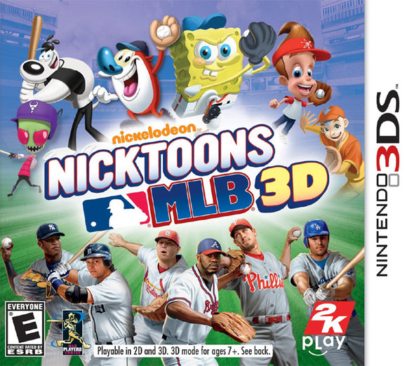 NICKTOONS MLB 3D - Nintendo 3DS GAMES