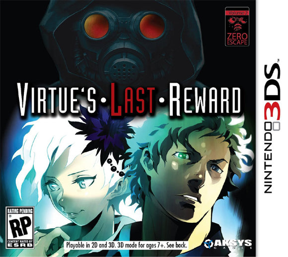 ZERO ESCAPE VIRTUES LAST REWARD - Nintendo 3DS GAMES