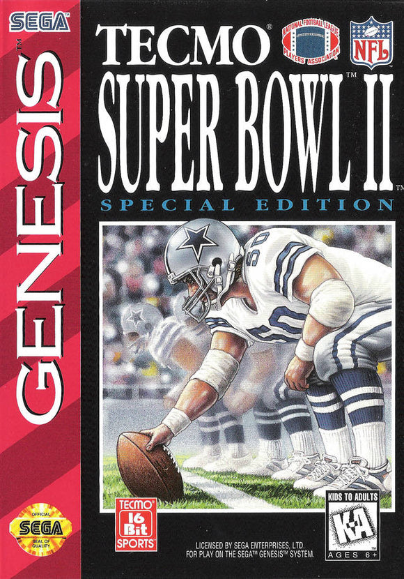 TECMO SUPER BOWL II SPECIAL EDITION (used) - Retro SEGA GENESIS